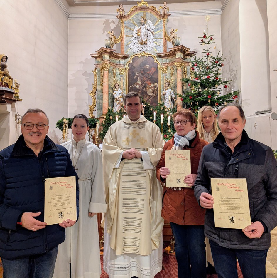 Ehrung Maroenroth Sacher und Stadelmann