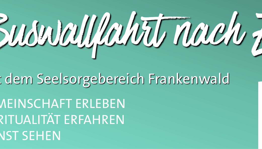 Slider mit dem Hinweis zur Buswallfahrt des SSB Frankenwald nach Eichstätt