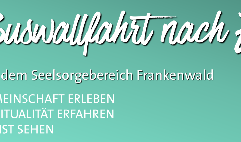 Slider mit dem Hinweis zur Buswallfahrt des SSB Frankenwald nach Eichstätt