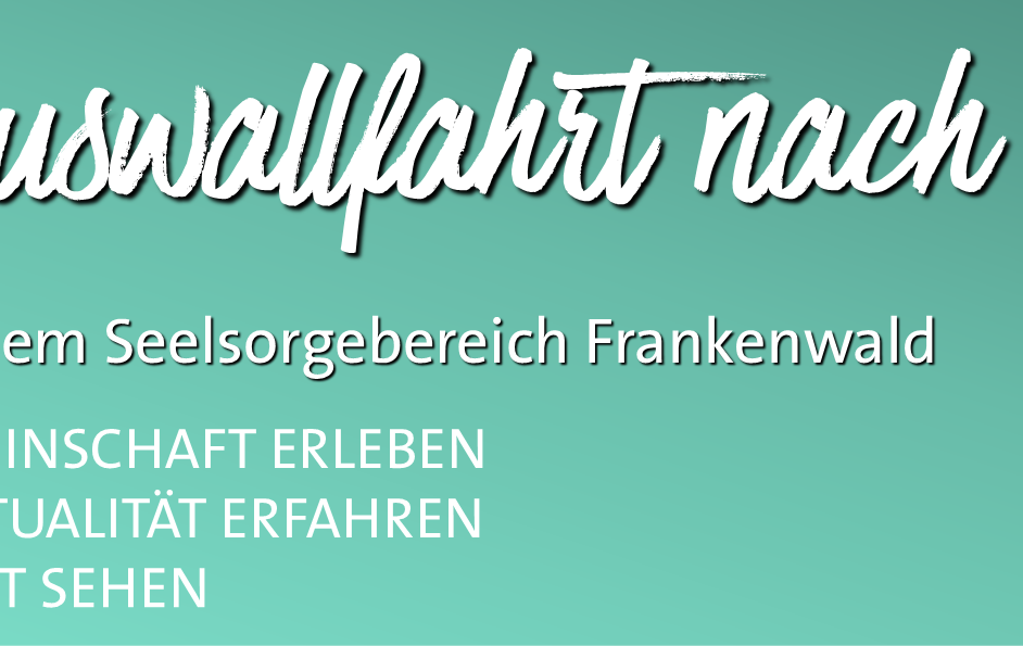 Slider mit dem Hinweis zur Buswallfahrt des SSB Frankenwald nach Eichstätt